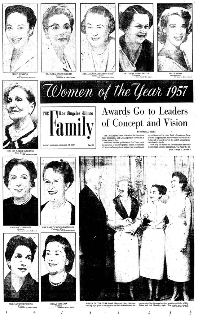 IMC Woman of the Yr 1957